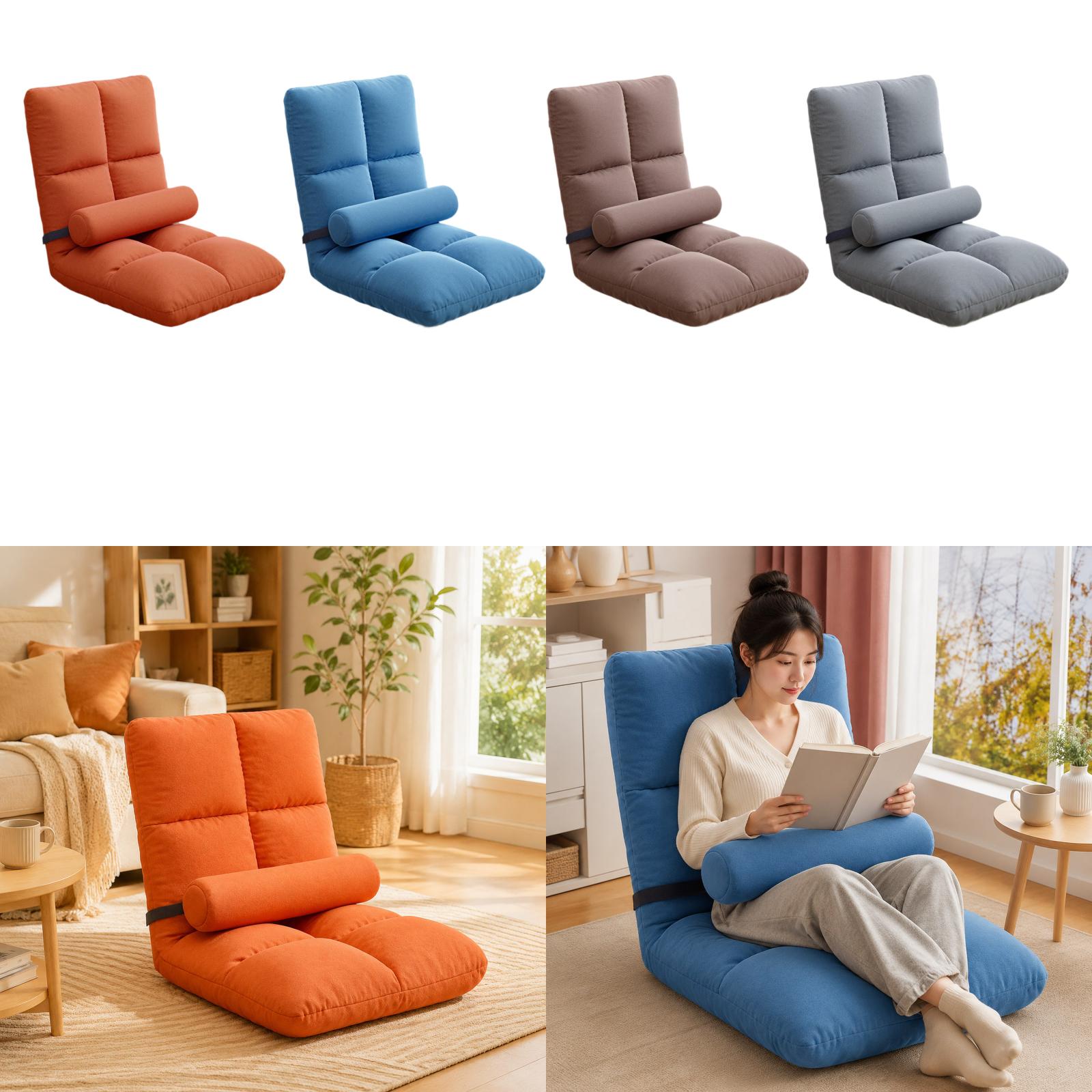 Kids Outdoor Furniture - โซฟาปรับเอนได้สำหรับเล่นเกมส์ ผ้ากำมะหยี่ ปรับเป็นเตียงนอนได้ เหมาะสำหรับเด็กและผู้ใหญ่ ใช้ได้ทั้งในบ้านและนอกบ้าน