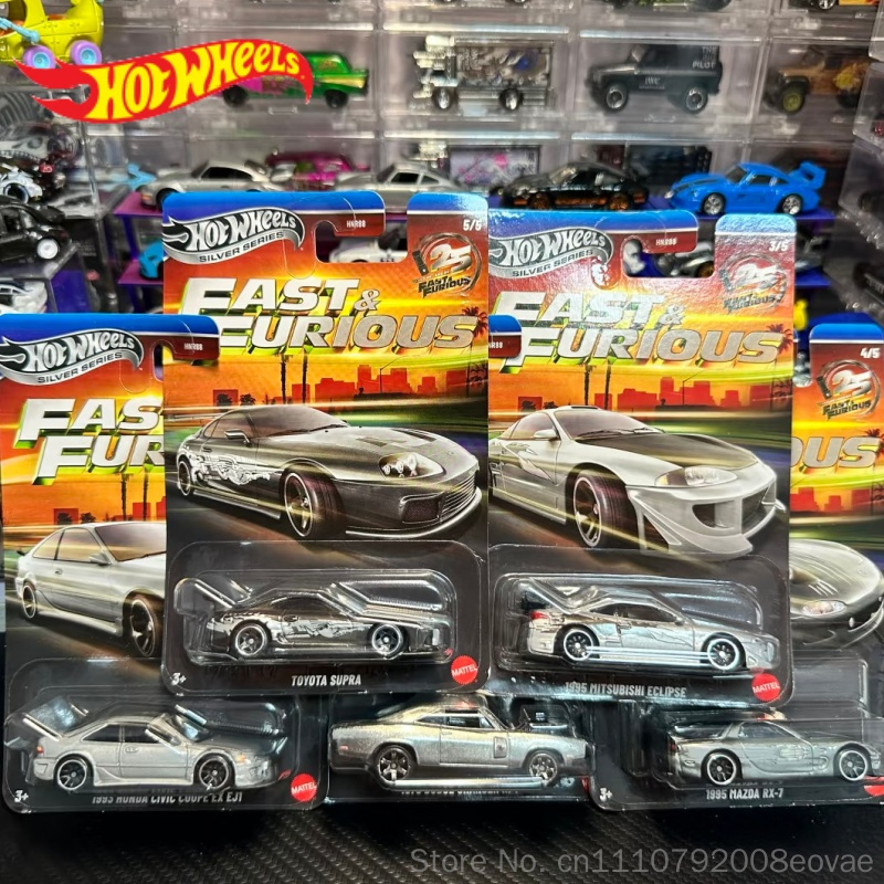 Mattel Toy Hot Wheels - รถโมเดลฮอตวีลส์ซีรีส์สีเงินรุ่นใหม่ปี 2026 รถเร็ว ฮอนด้า ดอดจ์ ชาร์จเจอร์