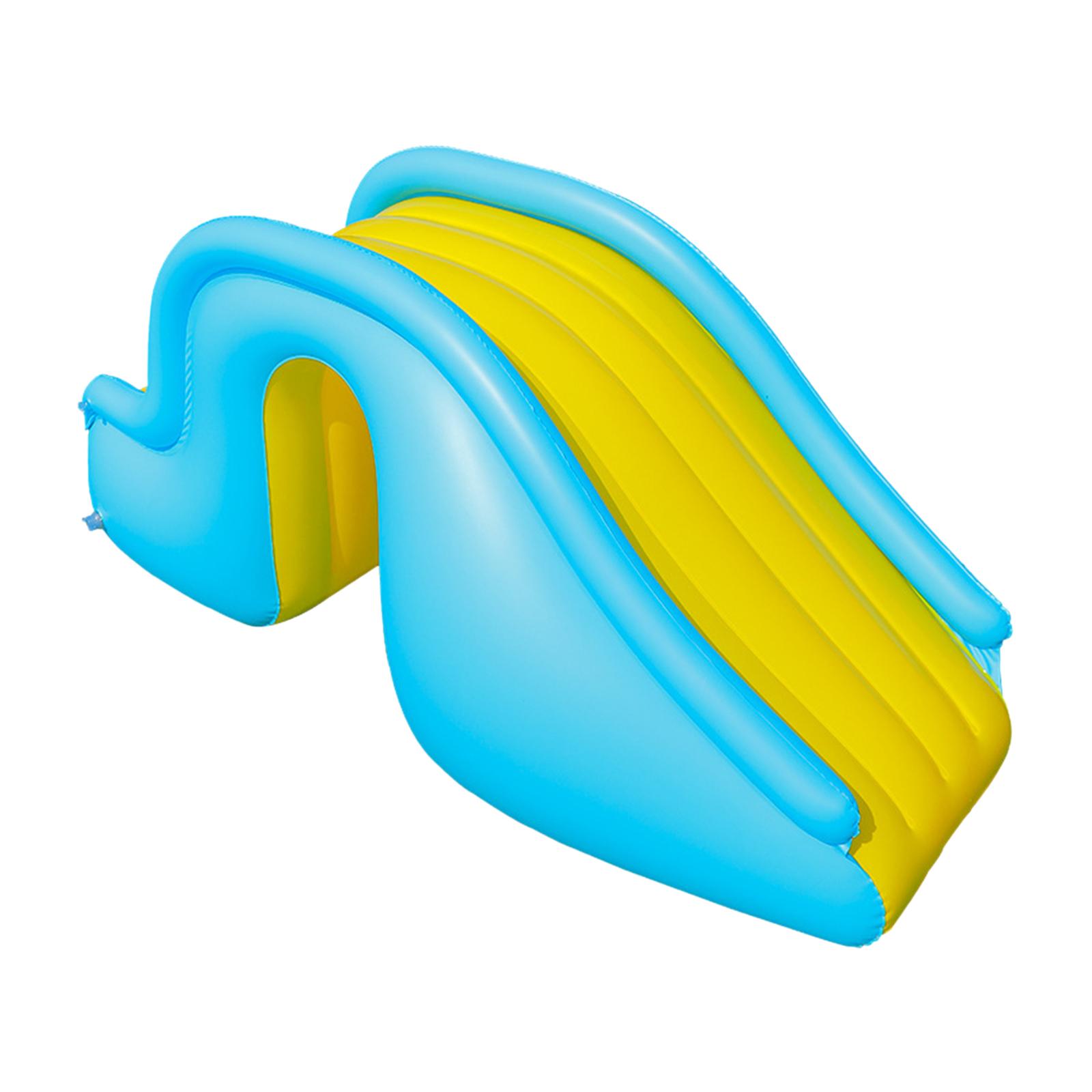 Kids Outdoor Inflatable Water Slide - สไลเดอร์สระน้ำเป่าลมสำหรับเด็กวัยหัดเดินสไลเดอร์กันล้มสำหรับเด็กสวนหลังบ้านสระว่ายน้ำสำหรับเด็ก