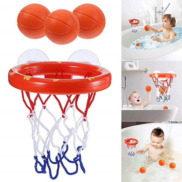Kids Outdoor Basketball Hoop - ของเล่นในห้องน้ำสำหรับเด็กเล็กของเล่นห้องน้ำห่วงบาสเก็ตบอล3ลูกชุดเล่นกลางแจ้งเด็กน่ารักปลาวาฬ