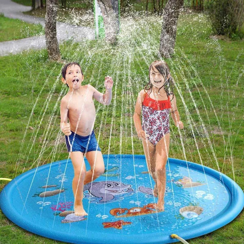 Sprinkler Splash Pad - สระน้ําน้ําเด็กกลางแจ้งของเล่นตลกเด็ก Inflatable รอบ Sprinkler MAT YARD