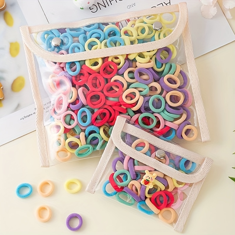 Kids Outdoor Activity Set - 100 ชิ้น/เซ็ตยืดหยุ่นผมสีสันห่วงผู้ถือหางม้าสไตล์ Hairdressing อุปกรณ์เสริมสําหรับผู้หญิงและทุกวันสวมใส่ทุกวัน