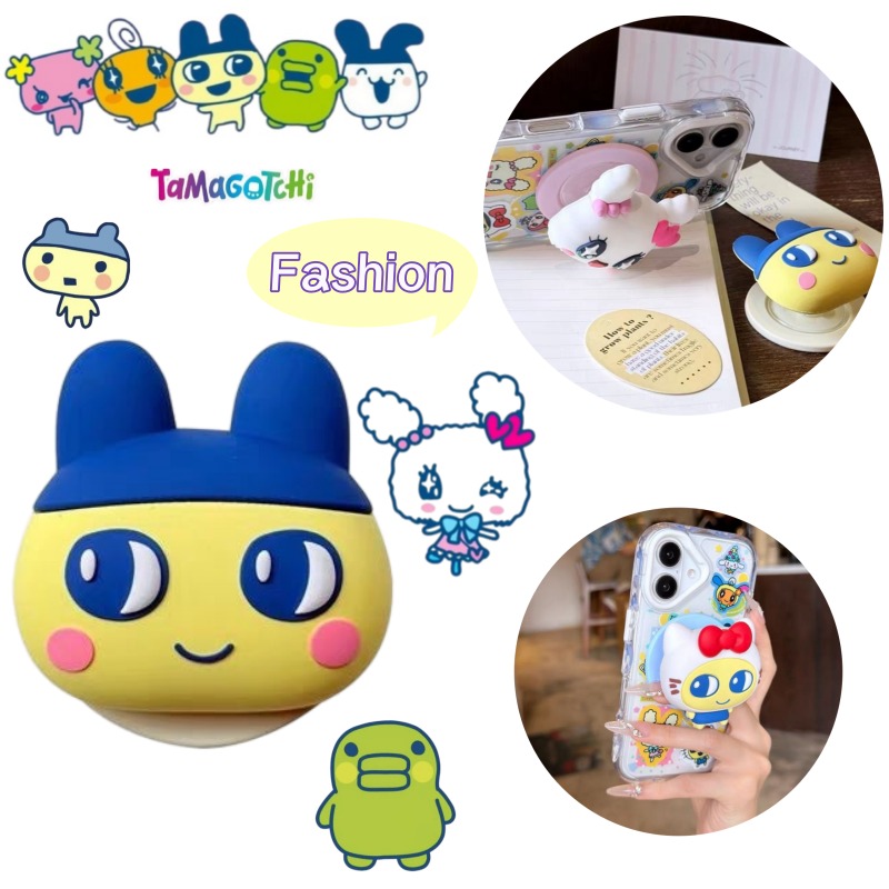 Bandai Model Tamagotchi - ขาตั้งโทรศัพท์แบบยืดหดได้ พกพาสะดวก ดีไซน์การ์ตูน ทามาก็อตจิ รุ่นใหม่จาก Bandai