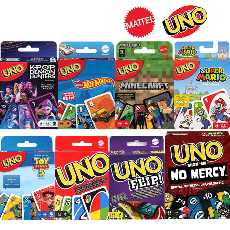 Mattel Toy Hot Wheels - เกมแมทเทล UNO Flip! ของเล่นเกมกระดาน, การ์ดเกม, ฮอตวีลส์,