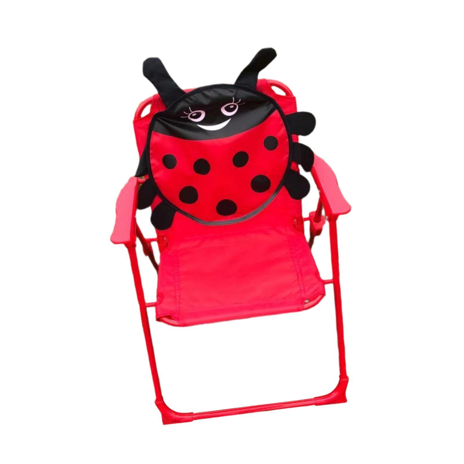 Kids Outdoor Lawn Chair - เก้าอี้พับสำหรับเด็ก เก้าอี้พักผ่อนแบบพกพา กันลื่น แข็งแรง ทนทาน เหมาะสำหรับตั้งแคมป์