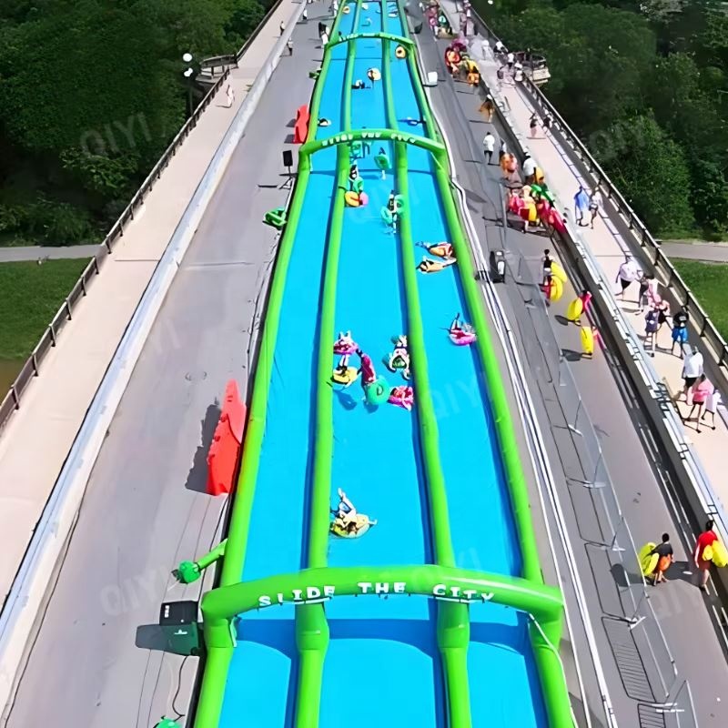 Kids Outdoor Inflatable Water Slide - สไลเดอร์น้ำเป่าลมขนาดใหญ่สำหรับใช้งานเชิงพาณิชย์ - สไลเดอร์น้ำขนาดยักษ์สำหรับเด็กและผู้ใหญ่สำหรับกิจกรรมกลางแจ้ง