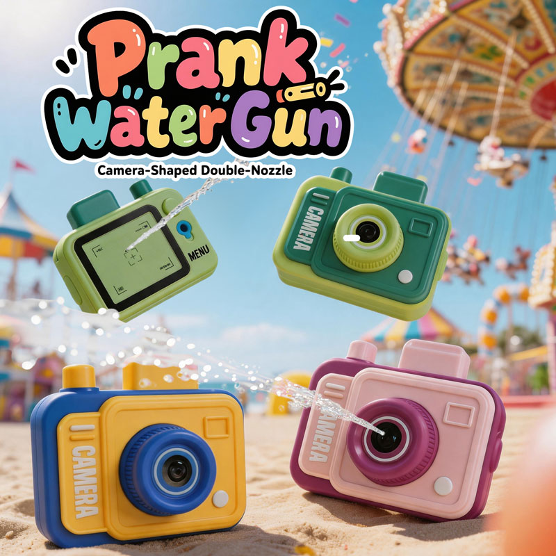 Water Gun Soaker - ปืนฉีดน้ำสองด้าน กล้องติดปืนฉีดน้ำ ของเล่นสนุกๆ สำหรับเด็ก เล่นกลางแจ้ง ฤดูร้อน