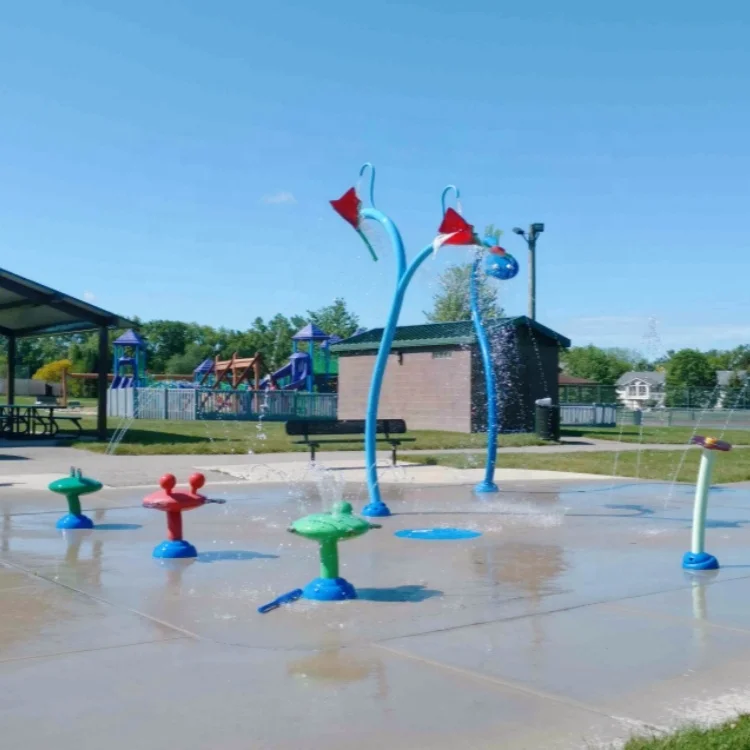 Sprinkler Splash Pad - ชุดอุปกรณ์เล่นน้ำกลางแจ้งแบบกำหนดเองใหม่ สไลเดอร์น้ำ หัวฉีดน้ำ สนามเด็กเล่น แผ่นสาดน้ำ