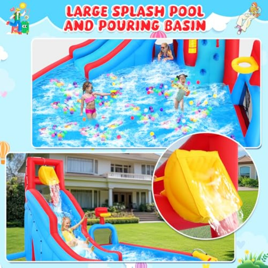 สไลเดอร์น้ำเป่าลมกลางแจ้งสำหรั - Kids Outdoor Inflatable Water Slide บทวิจารณ์และราคา