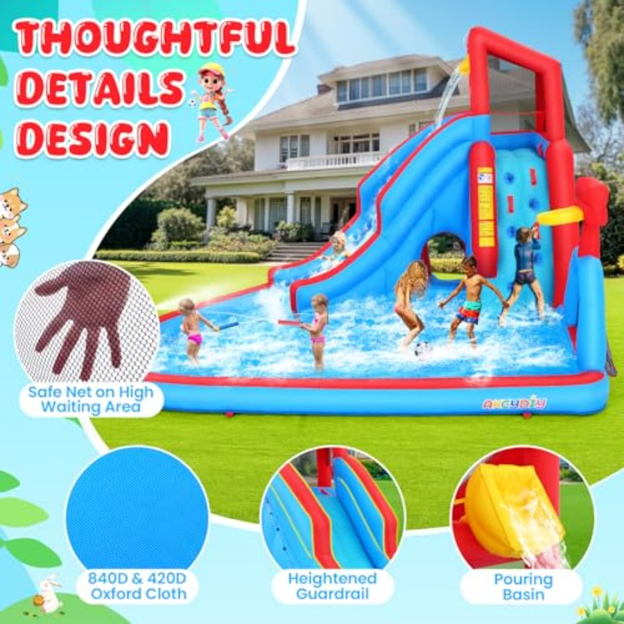สไลเดอร์น้ำเป่าลมกลางแจ้งสำหรั - Kids Outdoor Inflatable Water Slide บทวิจารณ์และราคา