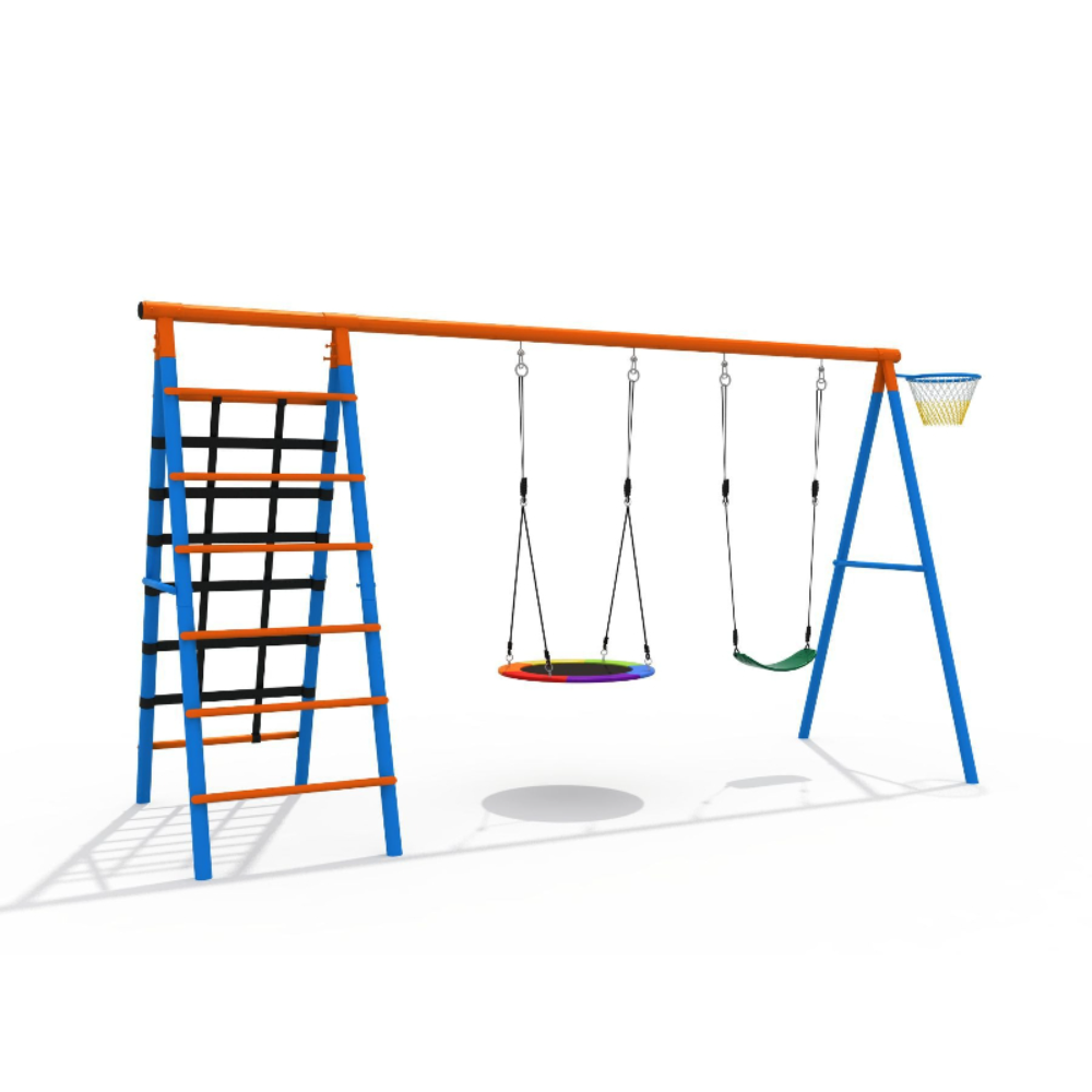 ชุดชิงช้าสไลเดอร์ปีนป่าย 3-in- - Kids Outdoor Swing Set With Slide บทวิจารณ์และราคา