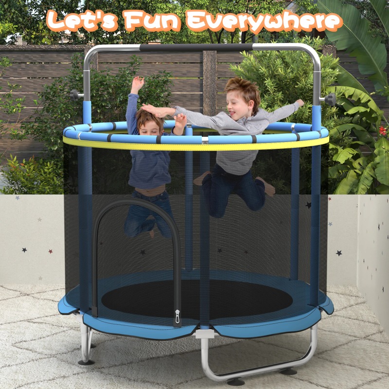 แทรมโพลีนเด็กเล็ก 5 ฟุต 8-in-1 - Kids Outdoor Basketball Hoop บทวิจารณ์และราคา