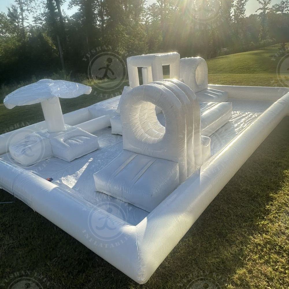 ลูกบอลเด้งดึ๋ง6เมตรสำหรับเด็กบ - Kids Outdoor Inflatable Water Slide บทวิจารณ์และราคา