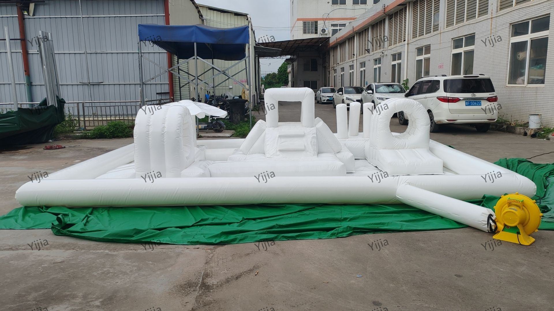 ลูกบอลเด้งดึ๋ง6เมตรสำหรับเด็กบ - Kids Outdoor Inflatable Water Slide บทวิจารณ์และราคา