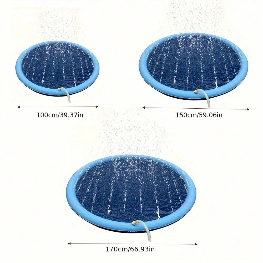 แผ่นรองน้ำสำหรับสุนัข ของเล่นส - Sprinkler Splash Pad บทวิจารณ์และราคา