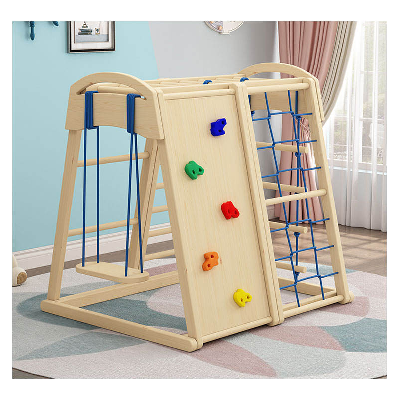 ชุดเครื่องเล่นไม้สำหรับเด็กในร - Kids Outdoor Swing Set With Slide บทวิจารณ์และราคา
