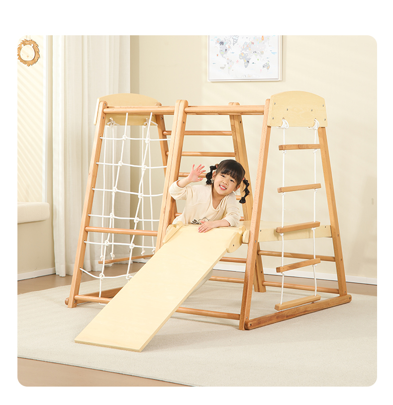 เครื่องเล่นปีนป่ายเด็กแบบมอนเต - Kids Outdoor Wooden Climbing Frame บทวิจารณ์และราคา