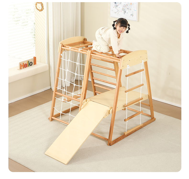 เครื่องเล่นปีนป่ายเด็กแบบมอนเต - Kids Outdoor Wooden Climbing Frame บทวิจารณ์และราคา