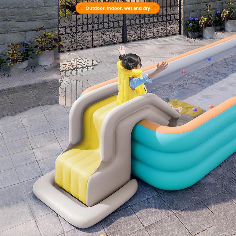 สไลเดอร์เป่าลมว่ายน้ำสำหรับเด็ - Kids Outdoor Inflatable Water Slide บทวิจารณ์และราคา