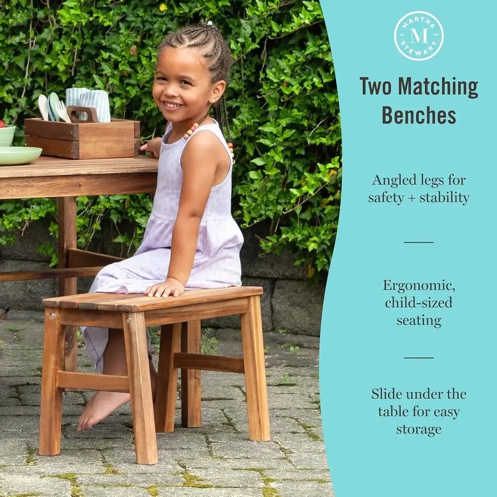 ชุดโต๊ะกิจกรรมกลางแจ้งสำหรับเด - Kids Outdoor Bench With Umbrella บทวิจารณ์และราคา