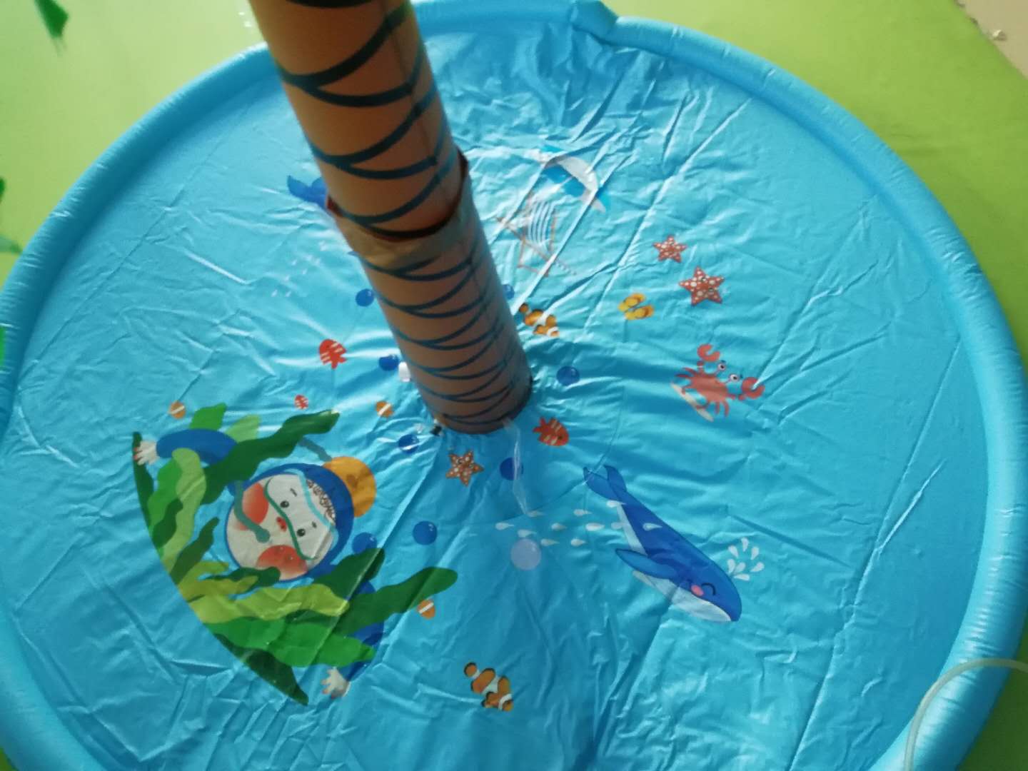 แผ่นรองน้ำพุรูปต้นมะพร้าวขนาด  - Sprinkler Splash Pad บทวิจารณ์และราคา