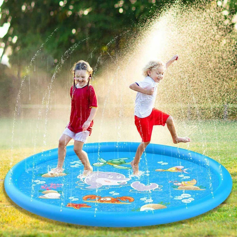 สระน้ําน้ําเด็กกลางแจ้งของเล่น - Sprinkler Splash Pad บทวิจารณ์และราคา