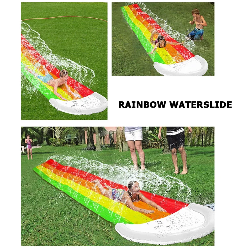 ศูนย์เกม Backyard เด็กผู้ใหญ่ข - Kids Outdoor Inflatable Water Slide บทวิจารณ์และราคา