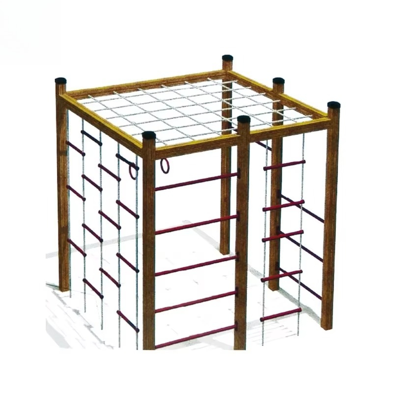 โครงไม้ปีนป่าย, ของเล่นสนามเด็ - Kids Outdoor Wooden Climbing Frame บทวิจารณ์และราคา