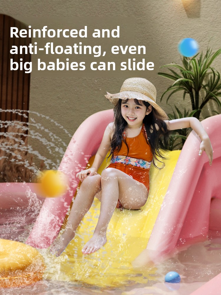 สระน้ำเป่าลมพร้อมร่มกันแดด สไล - Kids Outdoor Inflatable Water Slide บทวิจารณ์และราคา