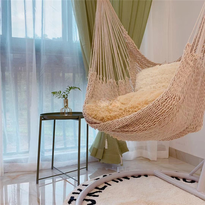 สไตล์นอร์ดิกสีขาว Hammock Swin - Kids Outdoor Lawn Chair บทวิจารณ์และราคา
