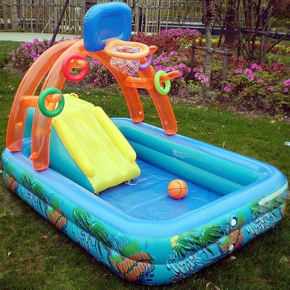 ใหม่สไลด์น้ําเด็กสนุกสนามหญ้าน - Kids Outdoor Inflatable Water Slide บทวิจารณ์และราคา