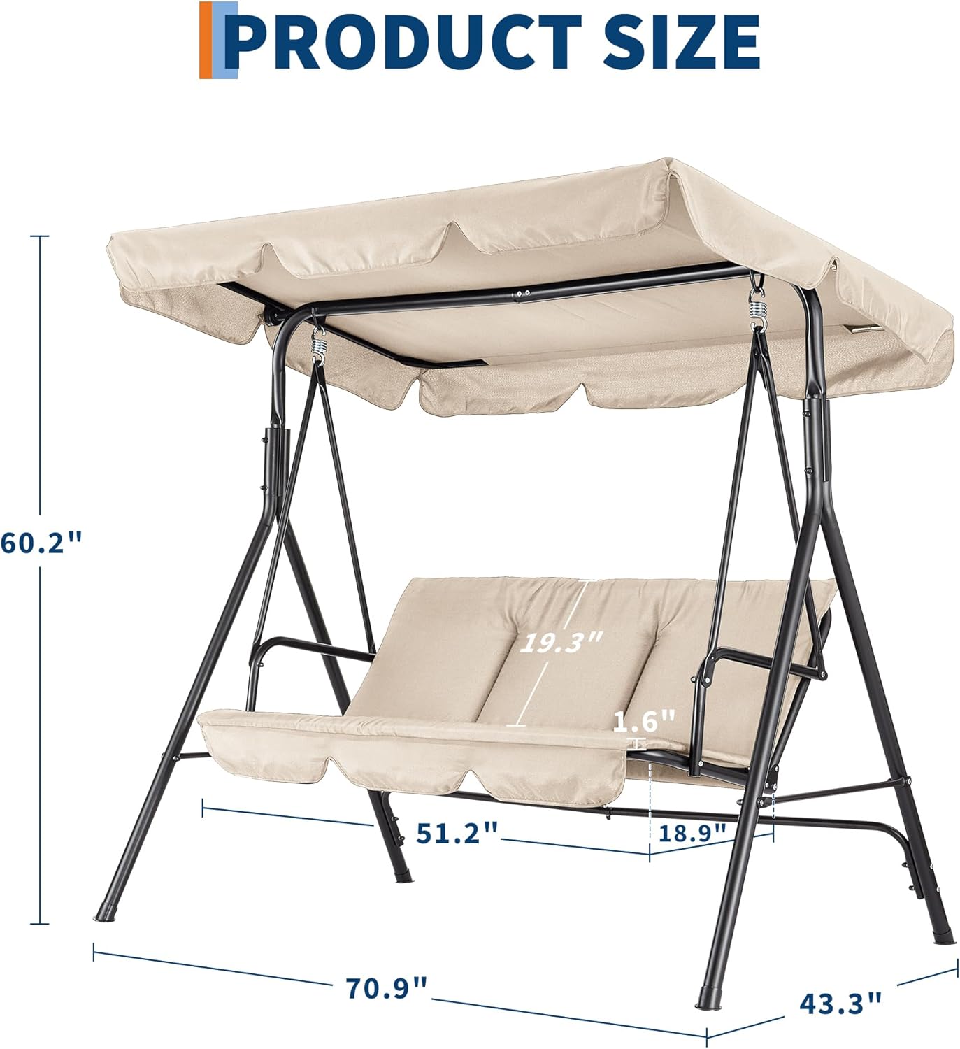เก้าอี้ชิงช้ากลางแจ้งพร้อมหลัง - Kids Outdoor Lawn Chair บทวิจารณ์และราคา