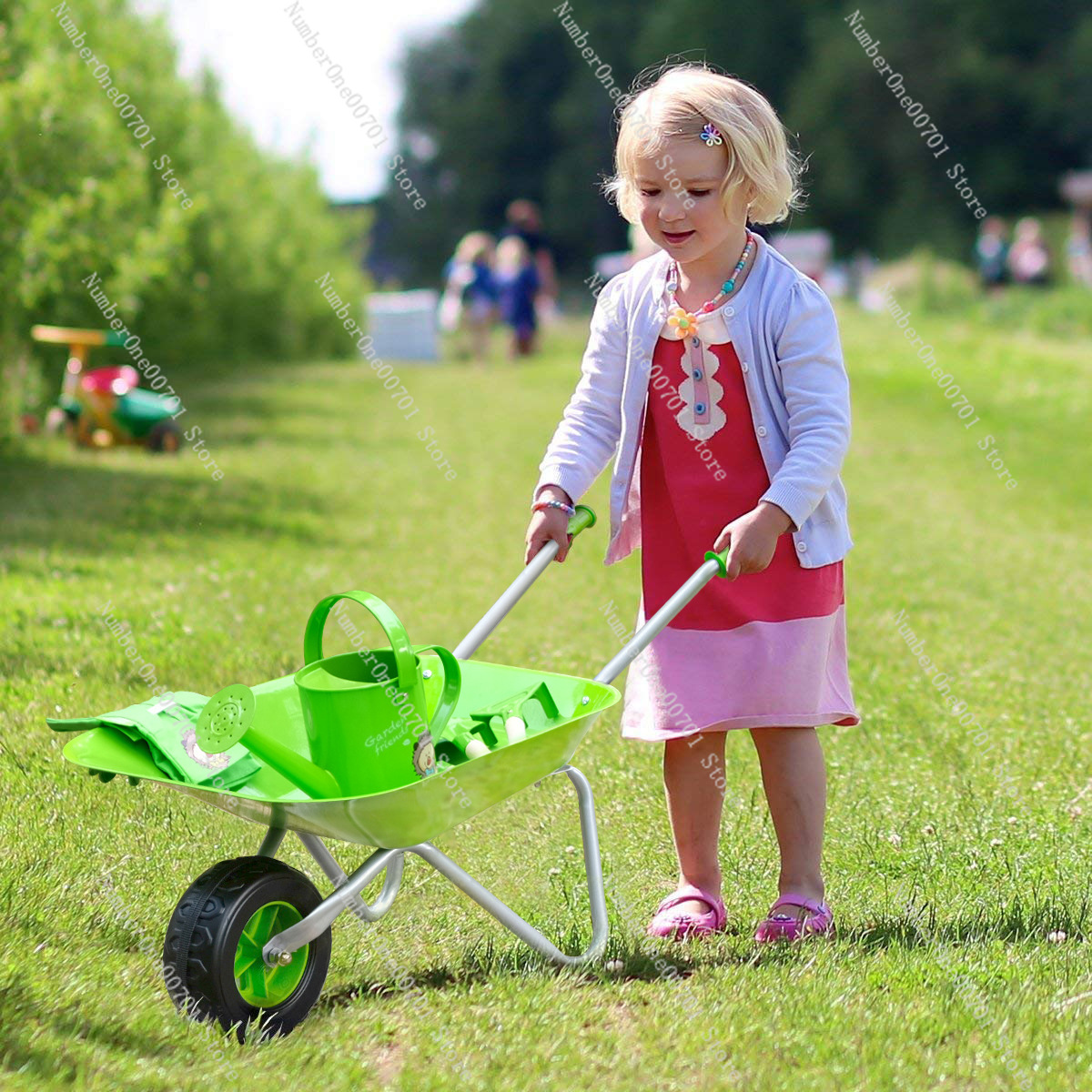 รถเข็นเด็กเล่นกลางแจ้ง สีเขียว - Kids Outdoor Activity Set บทวิจารณ์และราคา