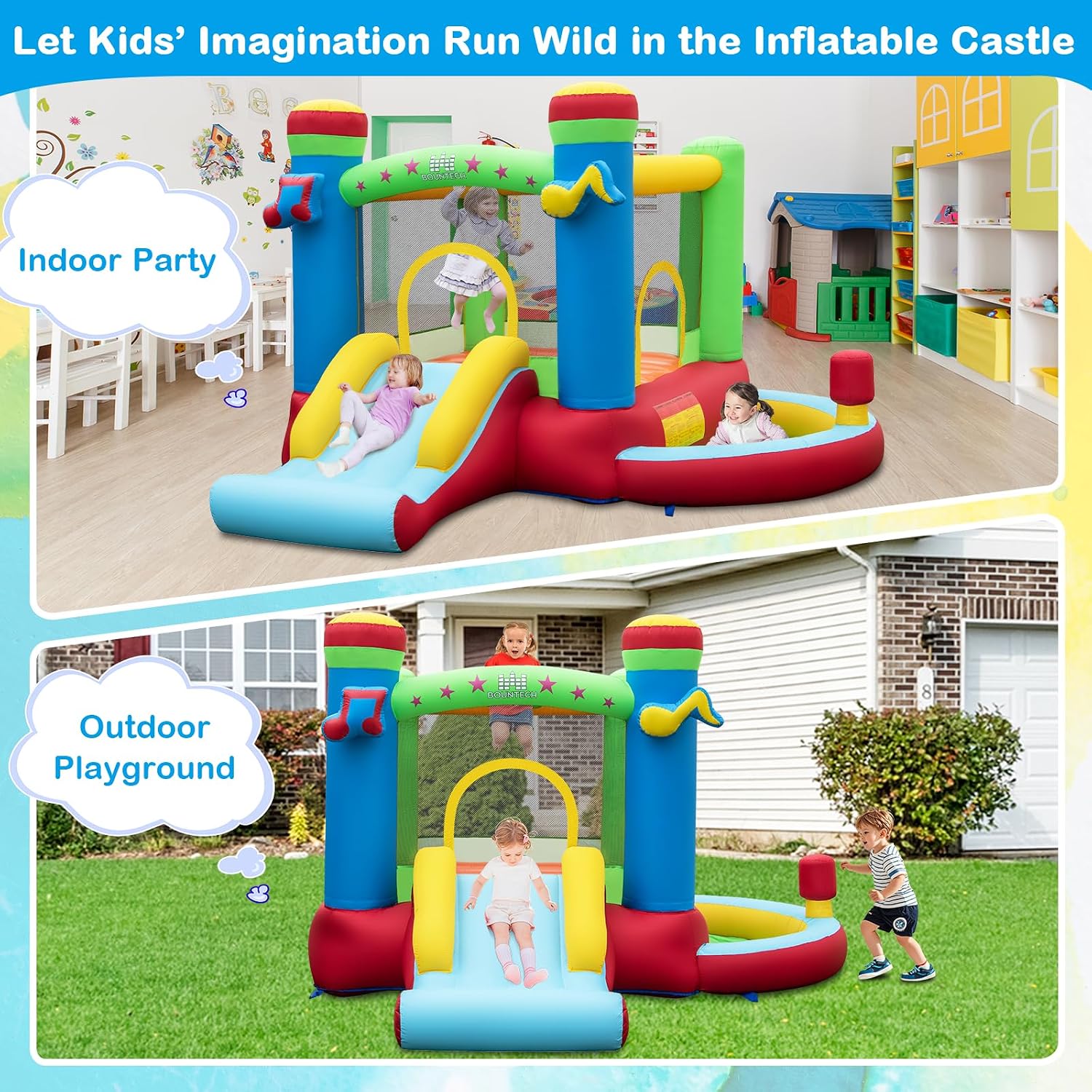 บ้านลมพร้อมบ่อบอล, บ้านลมสำหรั - Kids Outdoor Basketball Hoop บทวิจารณ์และราคา