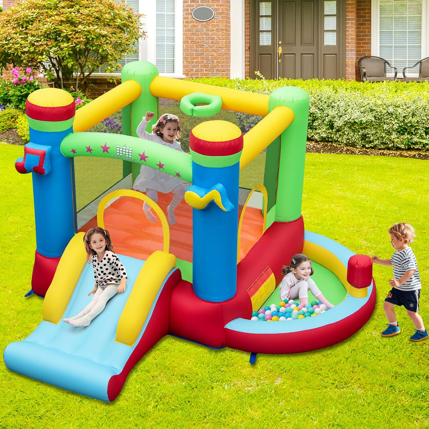 บ้านลมพร้อมบ่อบอล, บ้านลมสำหรั - Kids Outdoor Basketball Hoop บทวิจารณ์และราคา