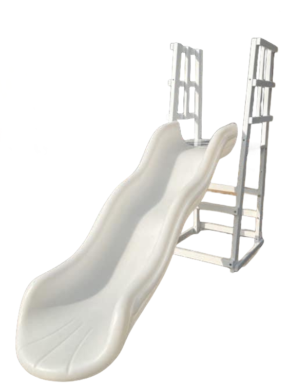 สไลเดอร์พลาสติกสีขาวแบบสองช่อง - Kids Outdoor Furniture บทวิจารณ์และราคา