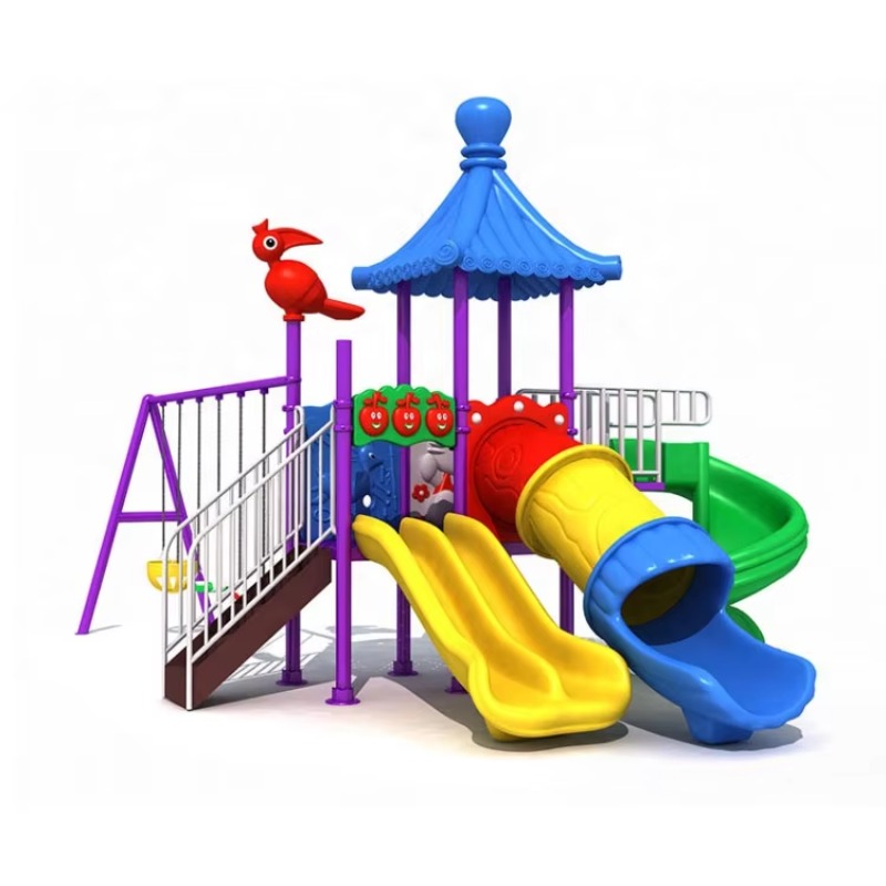 ชุดเครื่องเล่นชิงช้าและสไลเดอร - Kids Outdoor Swing Set With Slide บทวิจารณ์และราคา