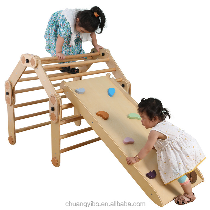 ชุดปีนป่ายเด็กกลางแจ้ง/ในร่ม แ - Kids Outdoor Wooden Climbing Frame บทวิจารณ์และราคา