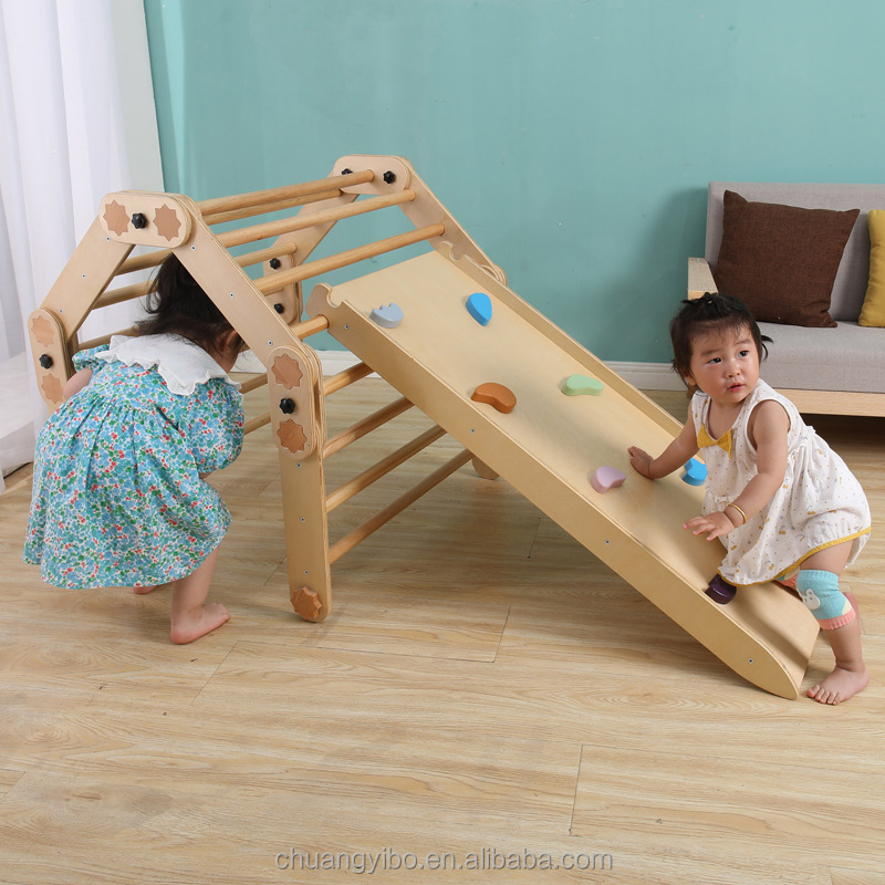 ชุดปีนป่ายเด็กกลางแจ้ง/ในร่ม แ - Kids Outdoor Wooden Climbing Frame บทวิจารณ์และราคา