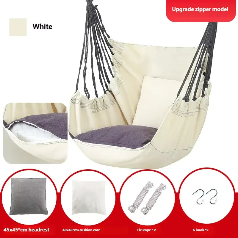 เก้าอี้ชิงช้าผ้าใบพร้อมหมอน สำ - Kids Outdoor Swing Chair บทวิจารณ์และราคา