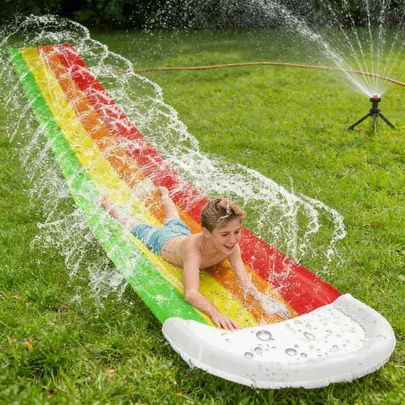ของเล่นน้ำเป่าลมกลางแจ้งสำหรับ - Kids Outdoor Inflatable Water Slide บทวิจารณ์และราคา