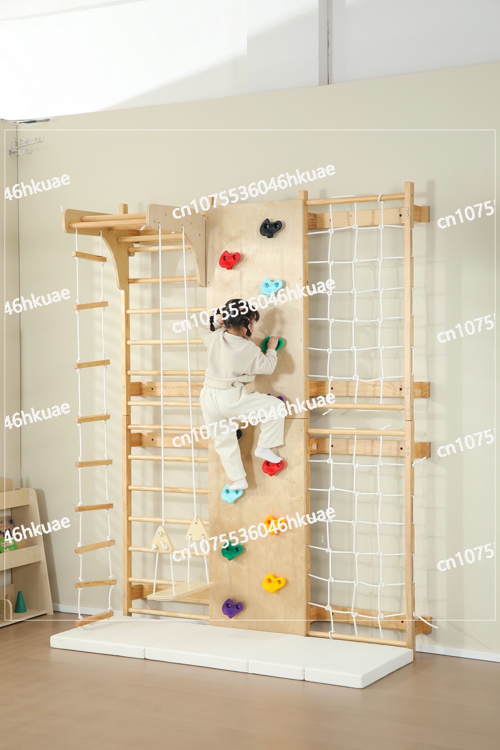 โครงปีนป่ายสำหรับเด็กพร้อมส่ง  - Kids Outdoor Wooden Climbing Frame บทวิจารณ์และราคา