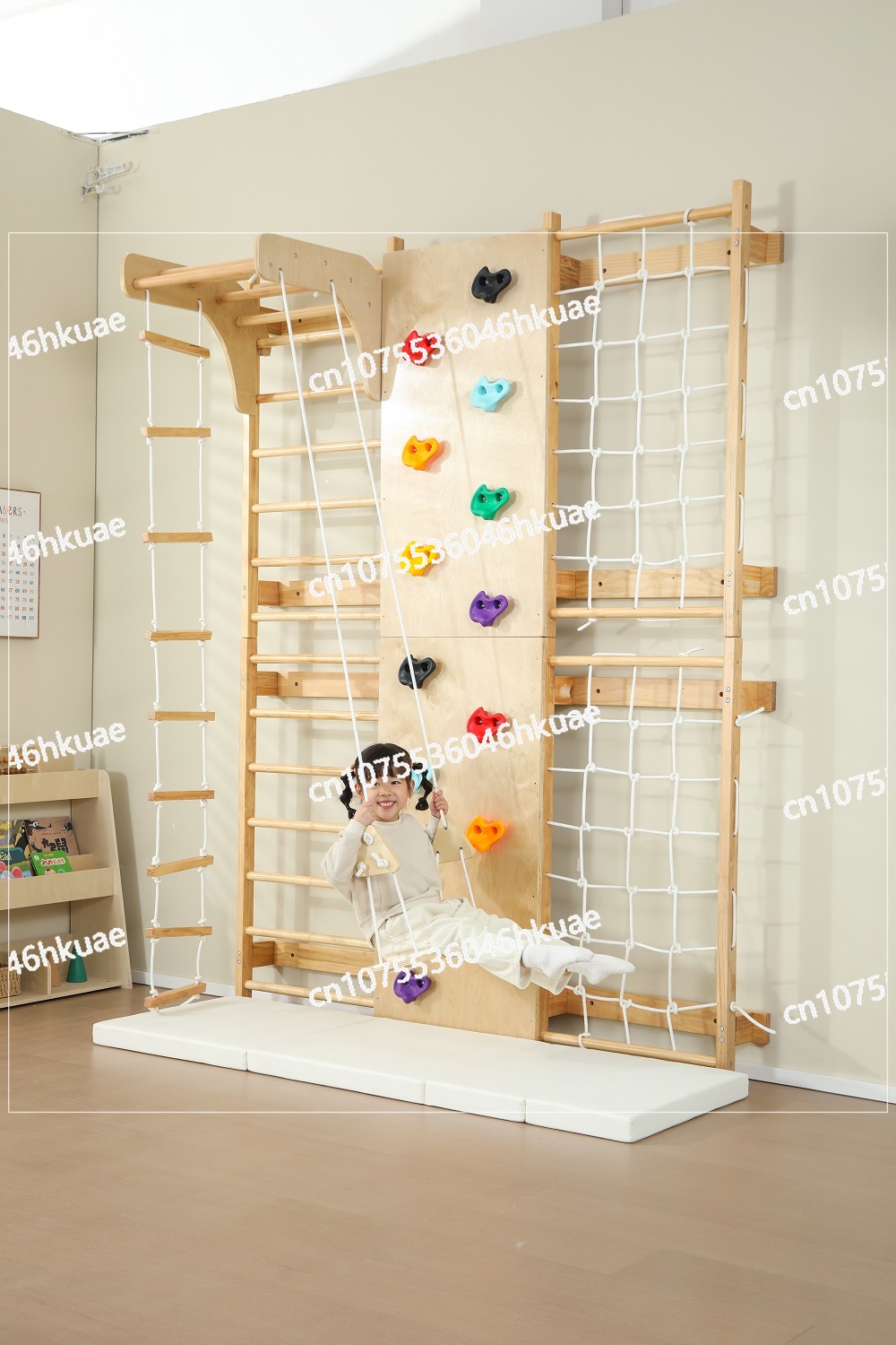 โครงปีนป่ายสำหรับเด็กพร้อมส่ง  - Kids Outdoor Wooden Climbing Frame บทวิจารณ์และราคา
