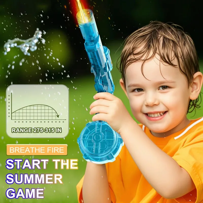 ปืนฉีดน้ำไฟ LED ของเล่นเด็ก ปื - Water Gun Soaker บทวิจารณ์และราคา
