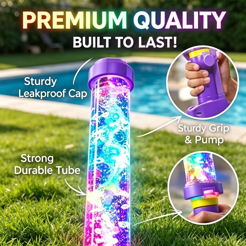 ปืนฉีดน้ำ LED สีรุ้งเรืองแสง ค - Water Gun Soaker บทวิจารณ์และราคา
