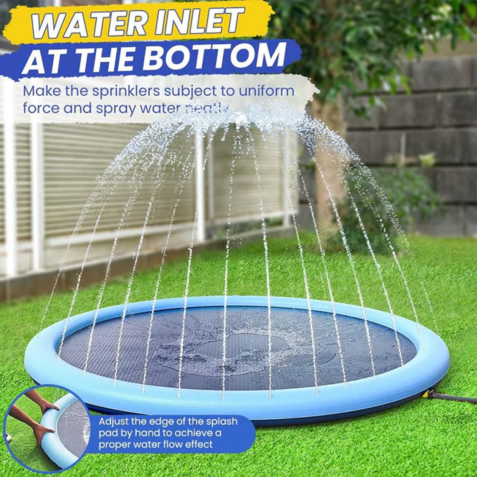 แผ่นรองเล่นน้ำสำหรับเด็กพร้อมห - Sprinkler Splash Pad บทวิจารณ์และราคา