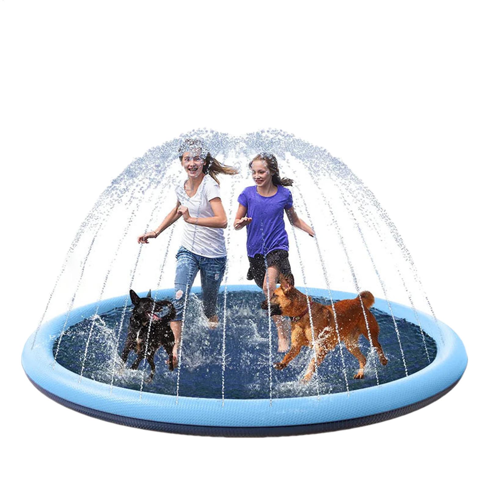 แผ่นรองเล่นน้ำสำหรับเด็กพร้อมห - Sprinkler Splash Pad บทวิจารณ์และราคา