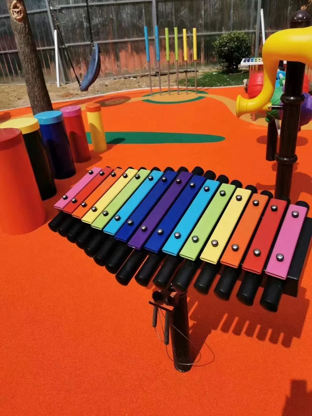 เครื่องดนตรีเคาะจังหวะแบบตั้งพ - Kids Outdoor Xylophone บทวิจารณ์และราคา
