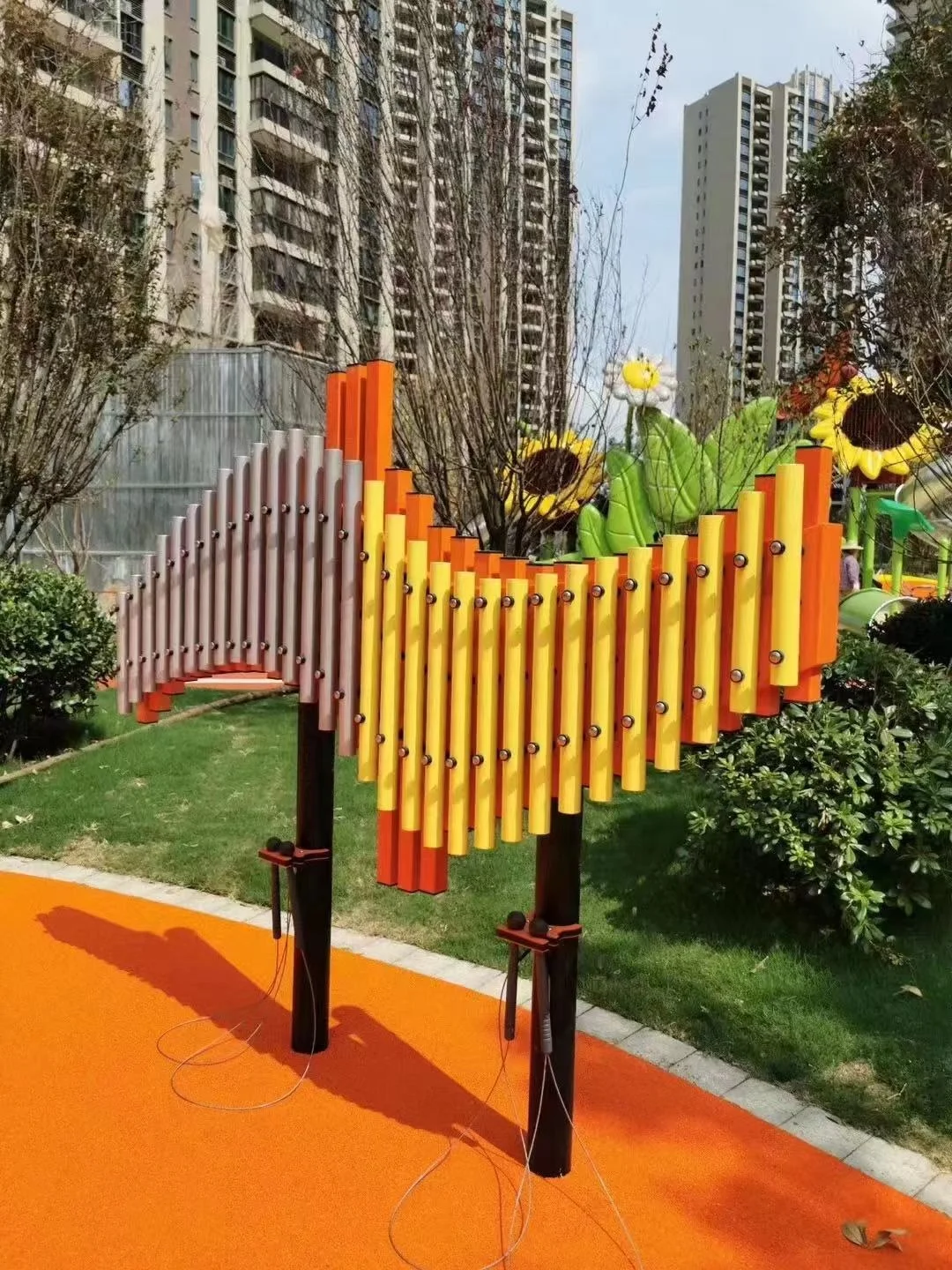 เครื่องดนตรีเคาะจังหวะแบบตั้งพ - Kids Outdoor Xylophone บทวิจารณ์และราคา