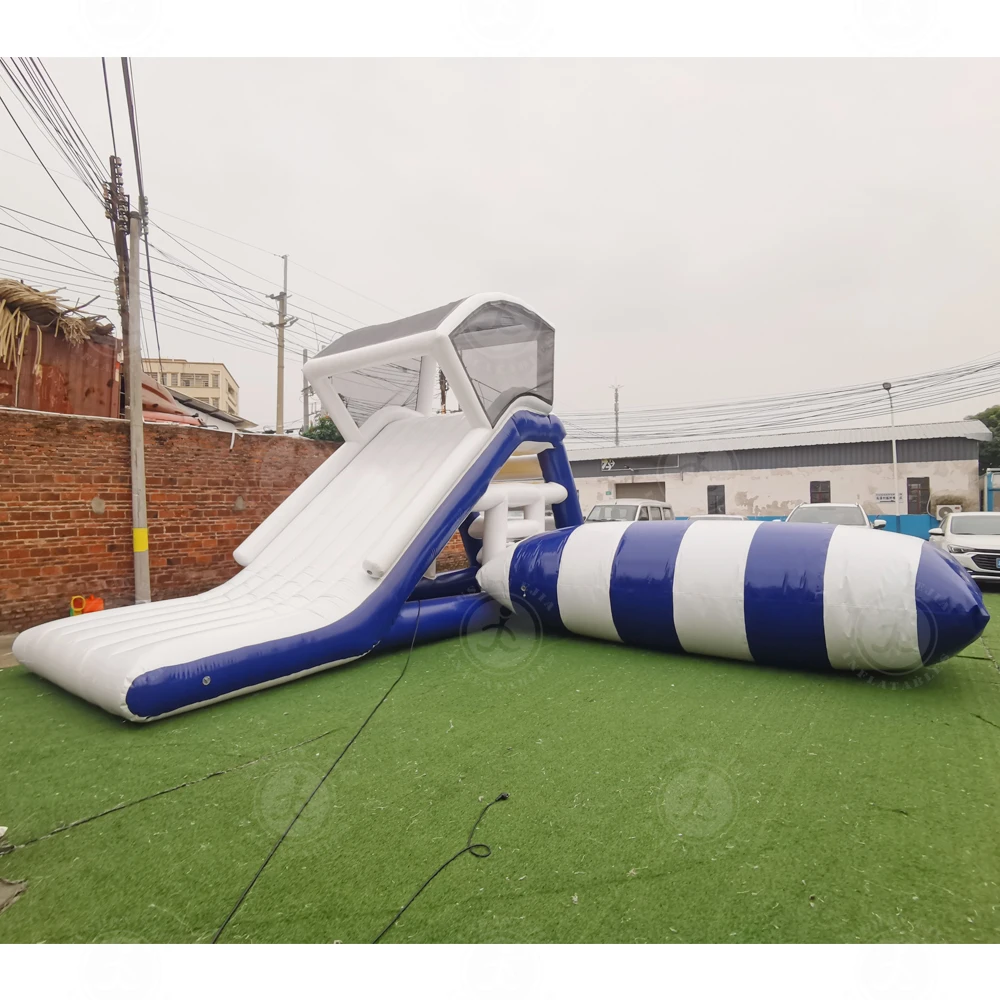 สไลเดอร์น้ำเป่าลมขนาดใหญ่สำหรั - Kids Outdoor Inflatable Water Slide บทวิจารณ์และราคา